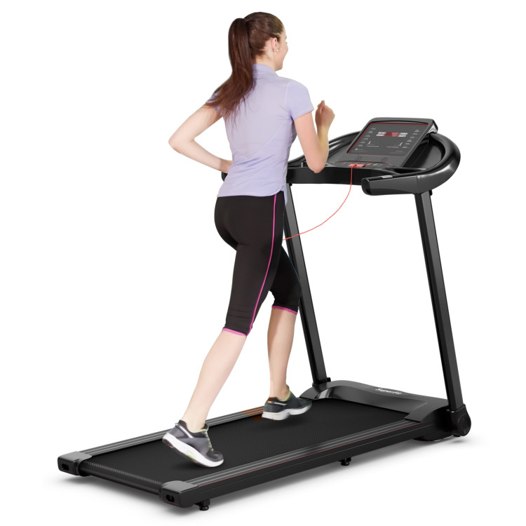 2.25HP Electric Folding Treadmill with HD LED Display and APP Control SpeakerCostway Gallery View 9 of 12