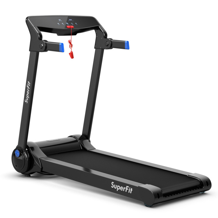 3HP Electric Folding Treadmill with Bluetooth Speaker-BlueCostway Gallery View 1 of 12