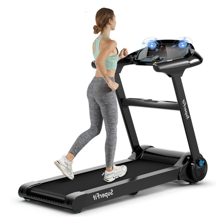 Treadmill with Folding Electric Treadmill Bluetooth Voice Control Exercise  Treadmill for Home Office Speed Range of 0.5-7.5 mph