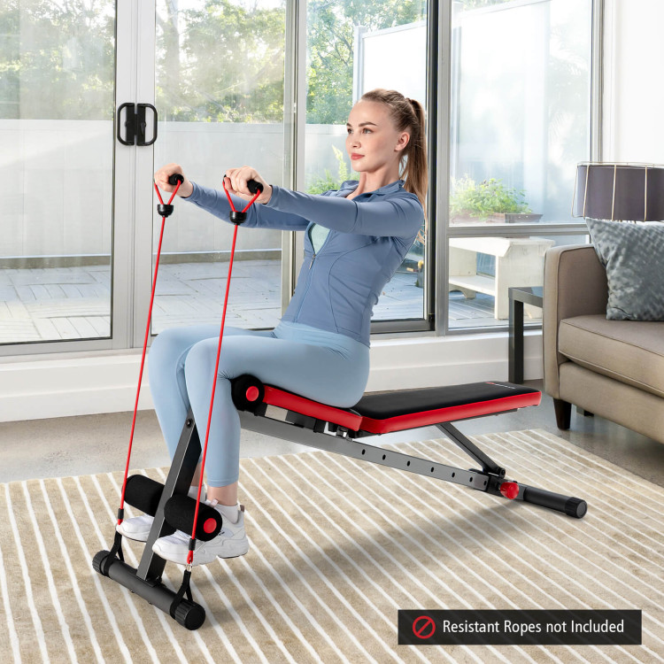 Multi-function Weight Bench with Adjustable BackrestCostway Gallery View 2 of 10