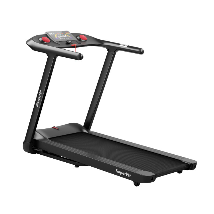 4.75HP Folding Treadmill with Preset Programs Touch Screen Control-BlackCostway Gallery View 1 of 12