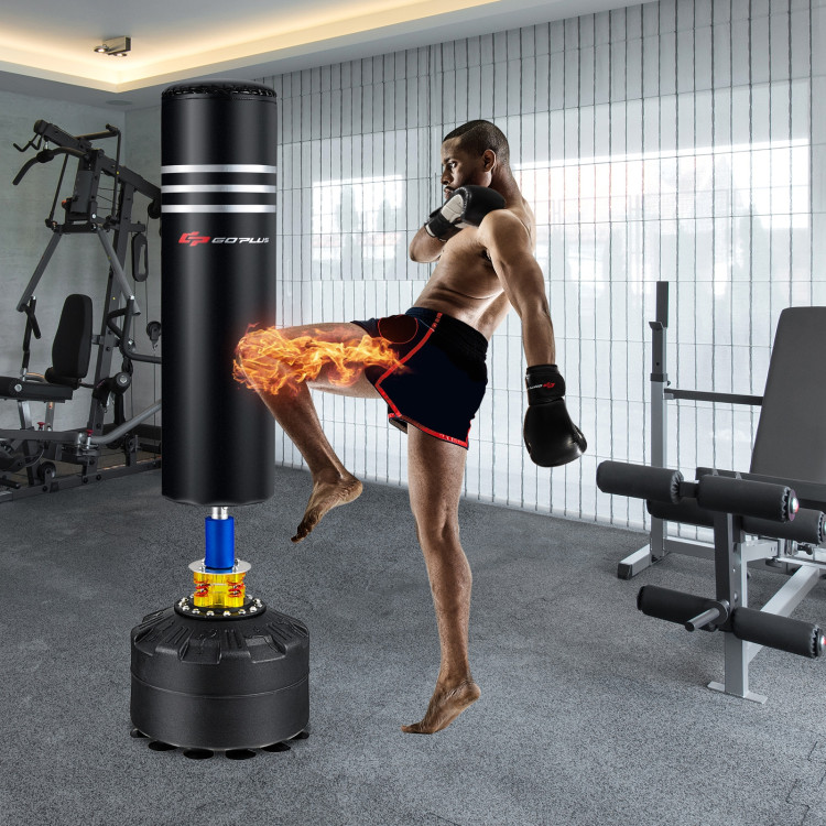 70 Inch Freestanding Punching Boxing Bag with 12 Suction Cup BaseCostway Gallery View 1 of 10