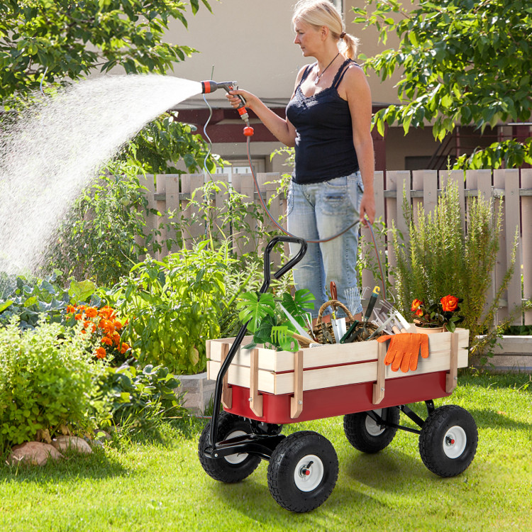 Garden Water Hose Reel Cart with Wheels Durable Aluminum Anti Slip for Yard  Field : : Garden
