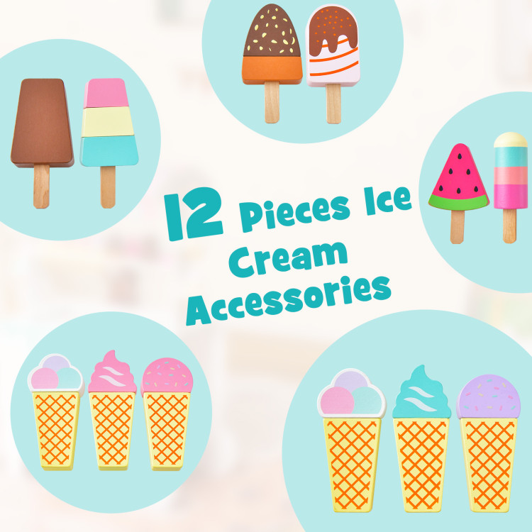 ice cream products. Ice cream accessories, ice cream related