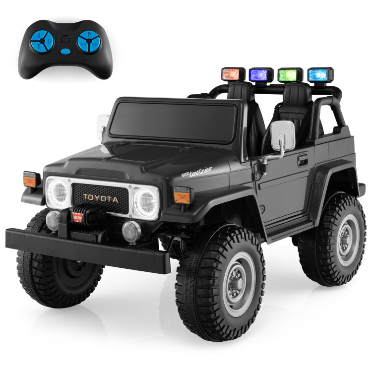 12V 2-Seat Licensed Kids Ride On Toyota FJ40 Car with 2.4G Remote Control-BlackCostway Gallery View 8 of 10