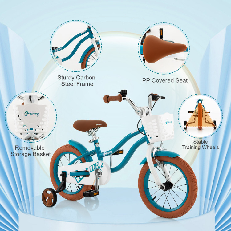 14 16 18 Inch Kids Bike Kids Bicycle with Adjustable Seat and
