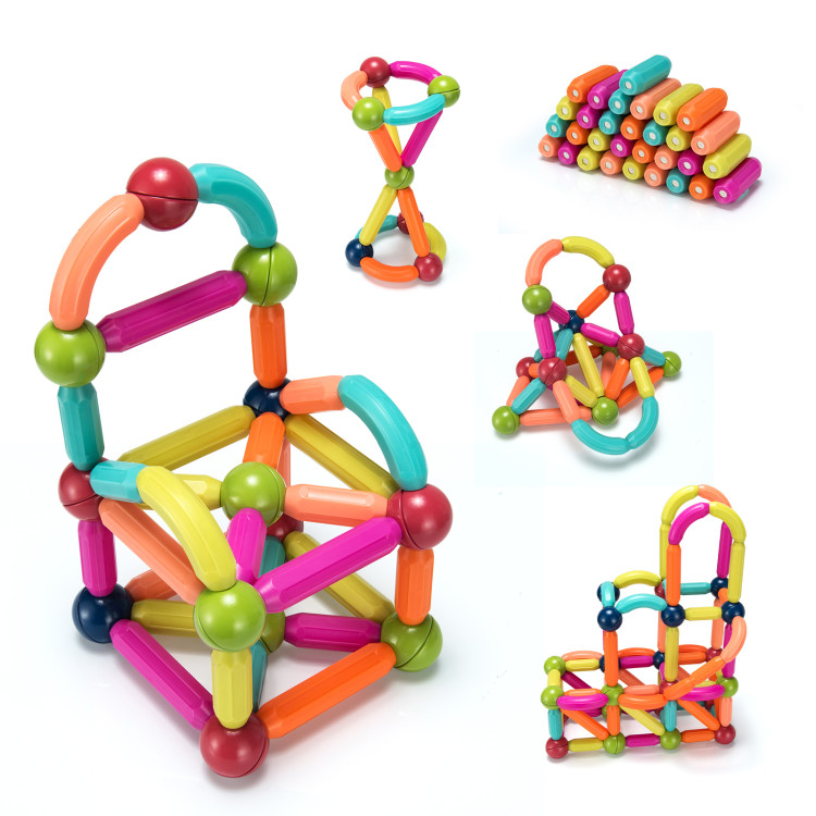 Pieces Magnetic Balls and Rods Set Set For Kids over 3 Years -