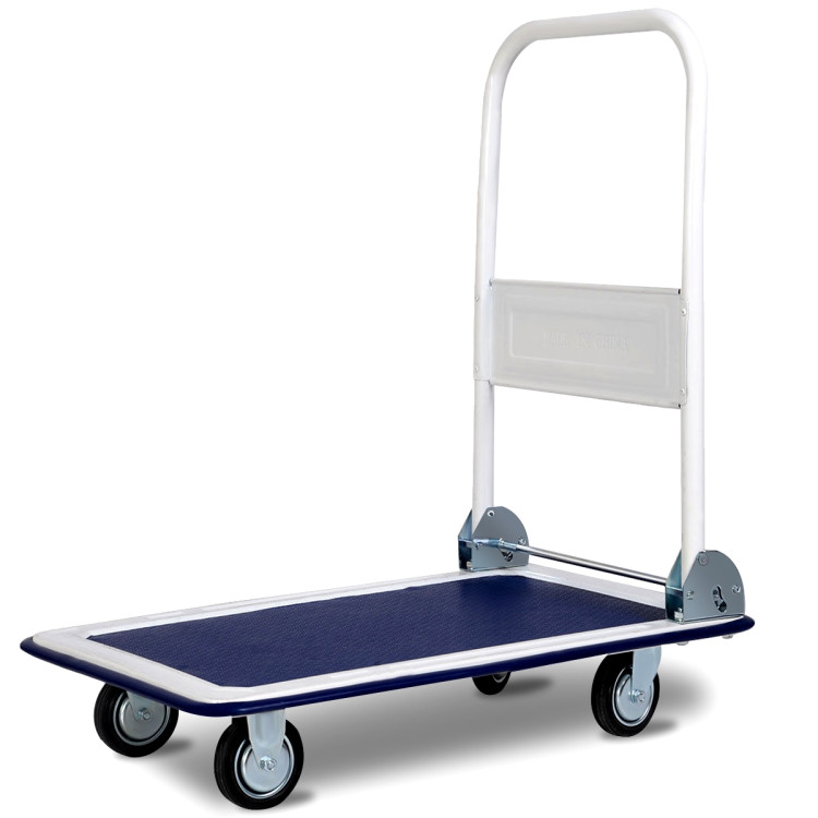 330 lbs Platform Cart Dolly Foldable Warehouse Push Hand TruckCostway Gallery View 1 of 13