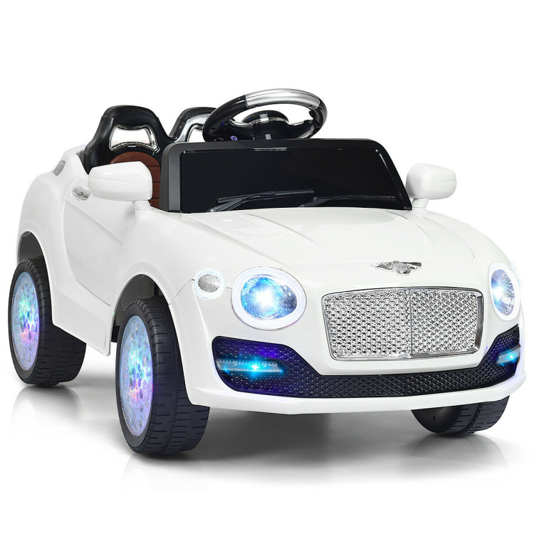 6V Kids Ride on Car RC Remote Control with MP3-WhiteCostway Gallery View 1 of 12