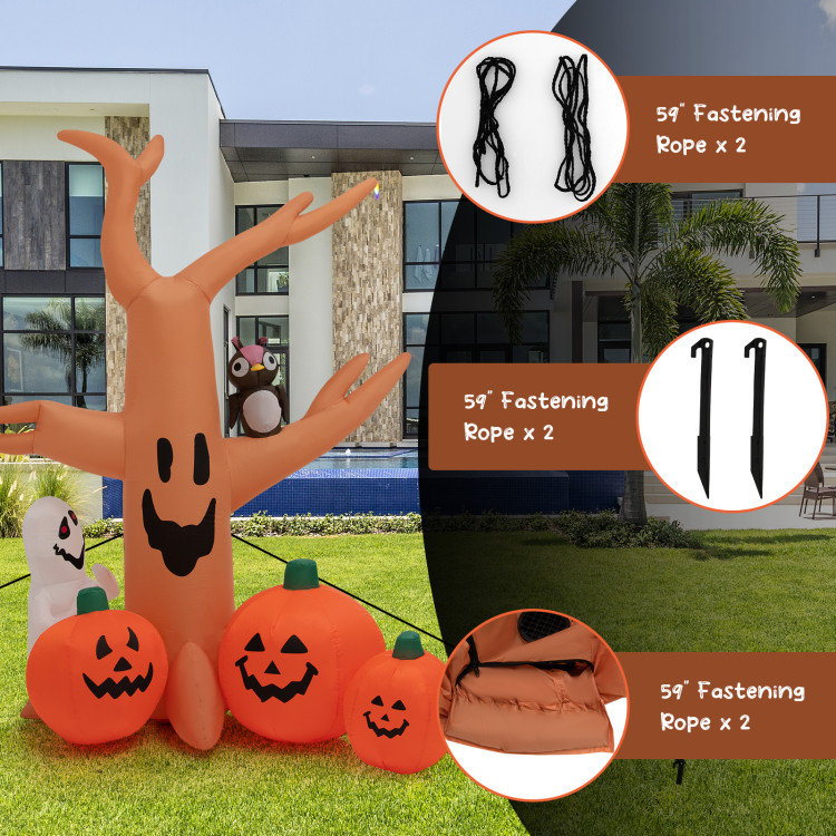 8 Feet Halloween Inflatable Dead Tree with LED LightsCostway Gallery View 8 of 10