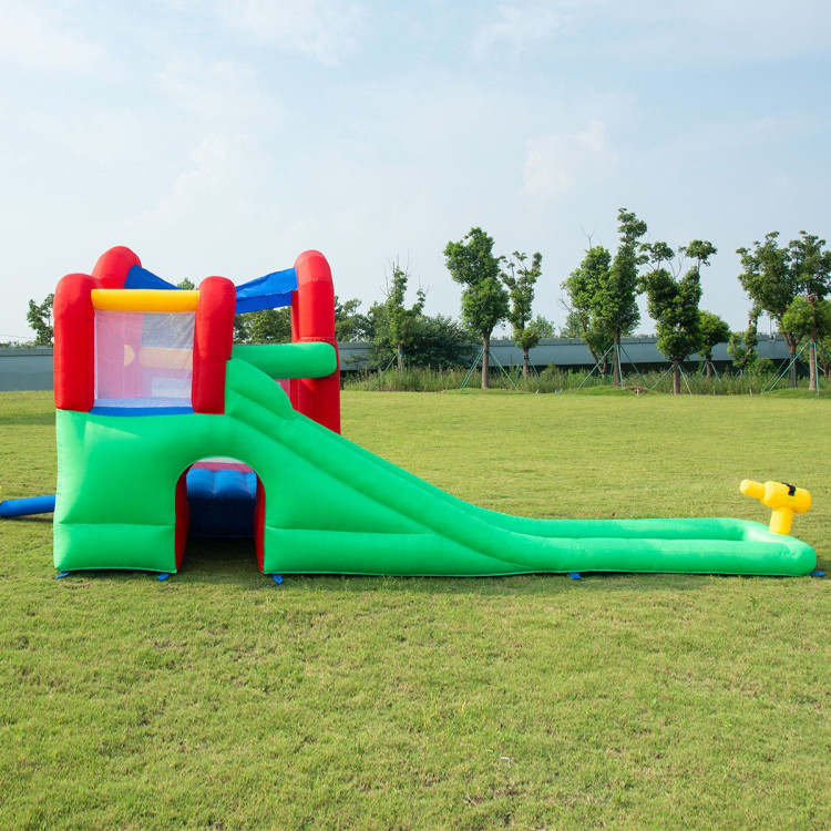 Inflatable Moonwalk Slide Bounce House with Storage BagCostway Gallery View 7 of 11