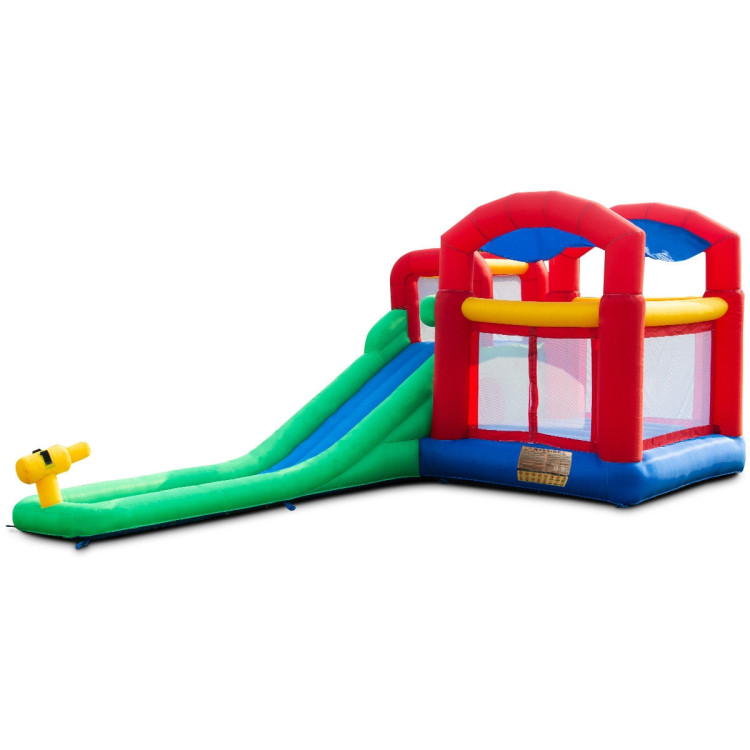 Inflatable Moonwalk Slide Bounce House with Storage BagCostway Gallery View 4 of 11