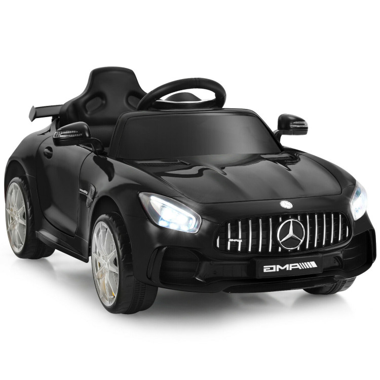 12V Licensed Mercedes Benz Kids Ride-On Car with Remote Control-BlackCostway Gallery View 1 of 13