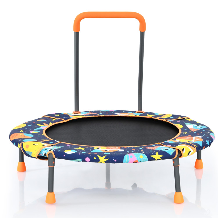 Convertible Swing and Trampoline Set with Upholstered HandrailCostway Gallery View 7 of 13