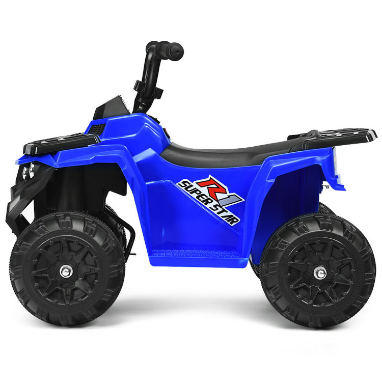 6V Battery Powered Kids Electric Ride on ATV-BlueCostway Gallery View 9 of 11