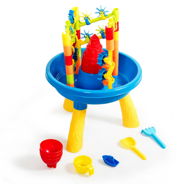 2-in-1 Sand and Water Table Activity Play CenterCostway Gallery View 1 of 9