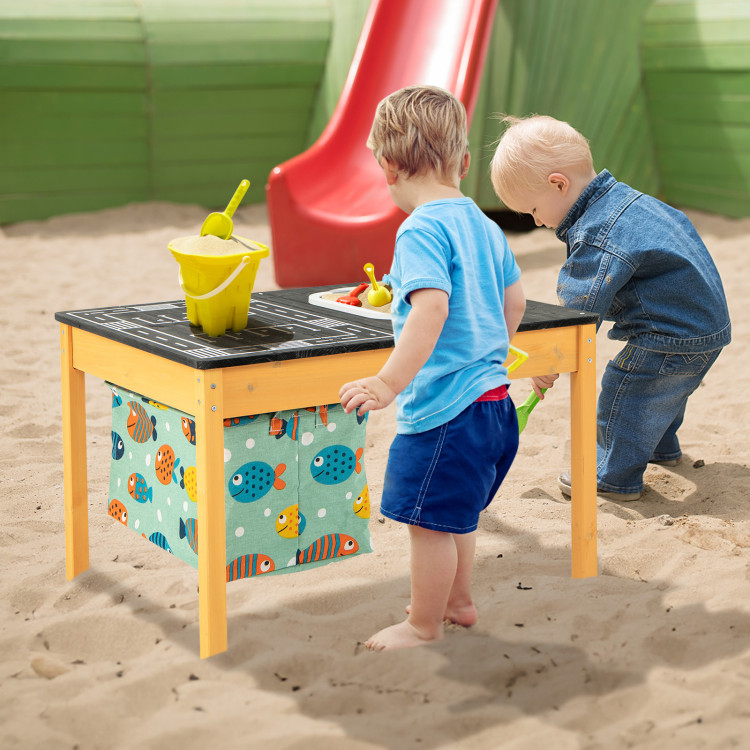 3-in-1 Kids Sand Water Activity Table with Foldable Storage Bin - Gallery View 1 of 10