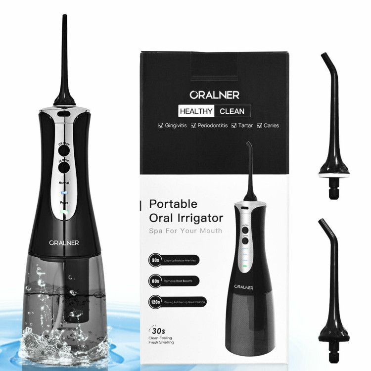 Rechargeable Water Portable Flosser with 2 NozzleCostway Gallery View 5 of 10