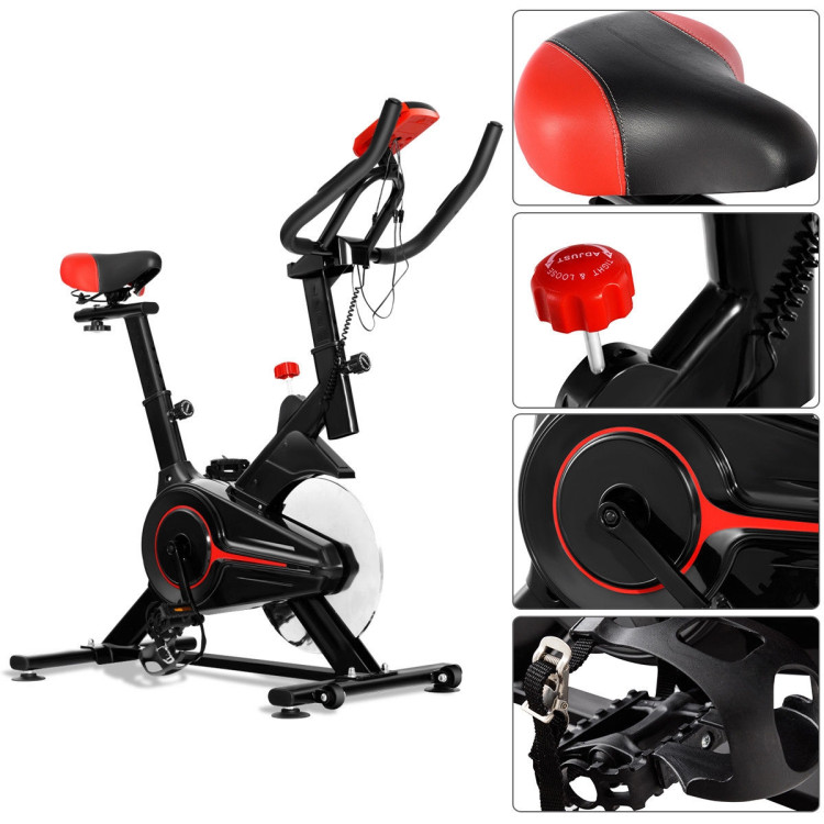 Stationary Indoor Sports Bicycle with Heart Rate Sensor and LCD DisplayCostway Gallery View 5 of 14