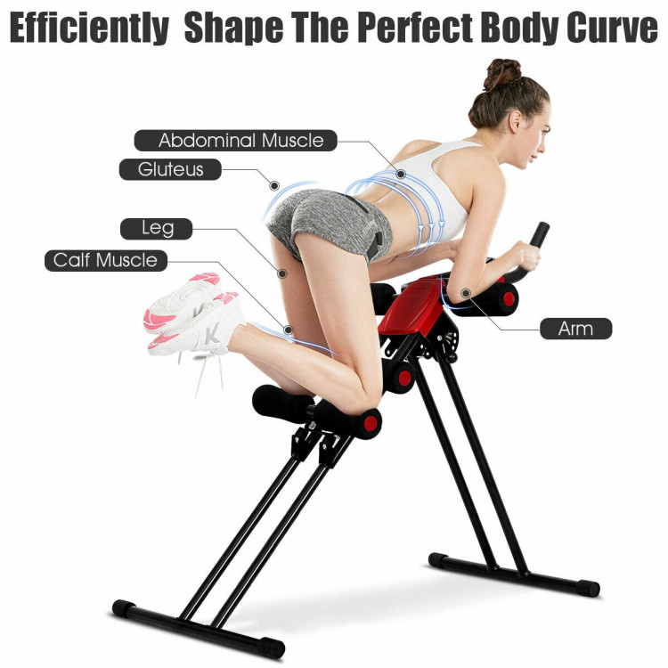 Abdominal Workout Equipment with LCD Monitor for Home GymCostway Gallery View 6 of 13