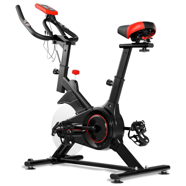 Stationary Indoor Sports Bicycle with Heart Rate Sensor and LCD DisplayCostway Gallery View 6 of 14
