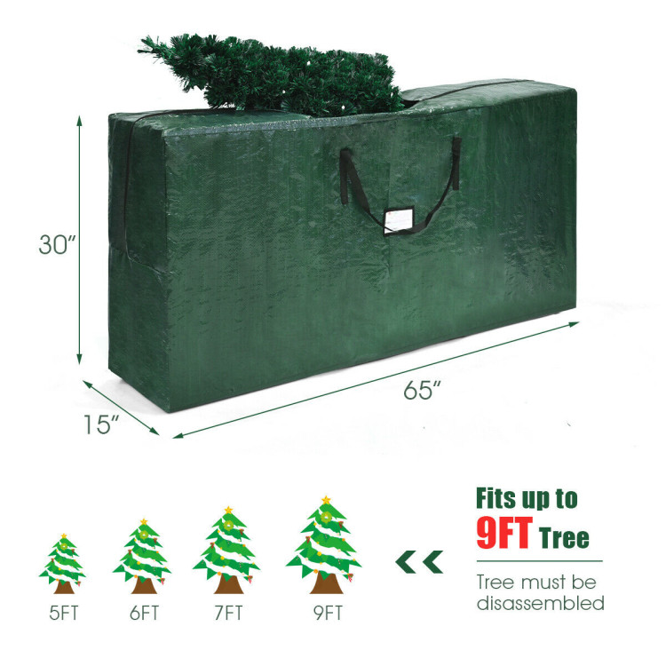 Christmas Tree PE Storage Bag for 9 Feet Artificial TreeCostway Gallery View 5 of 10