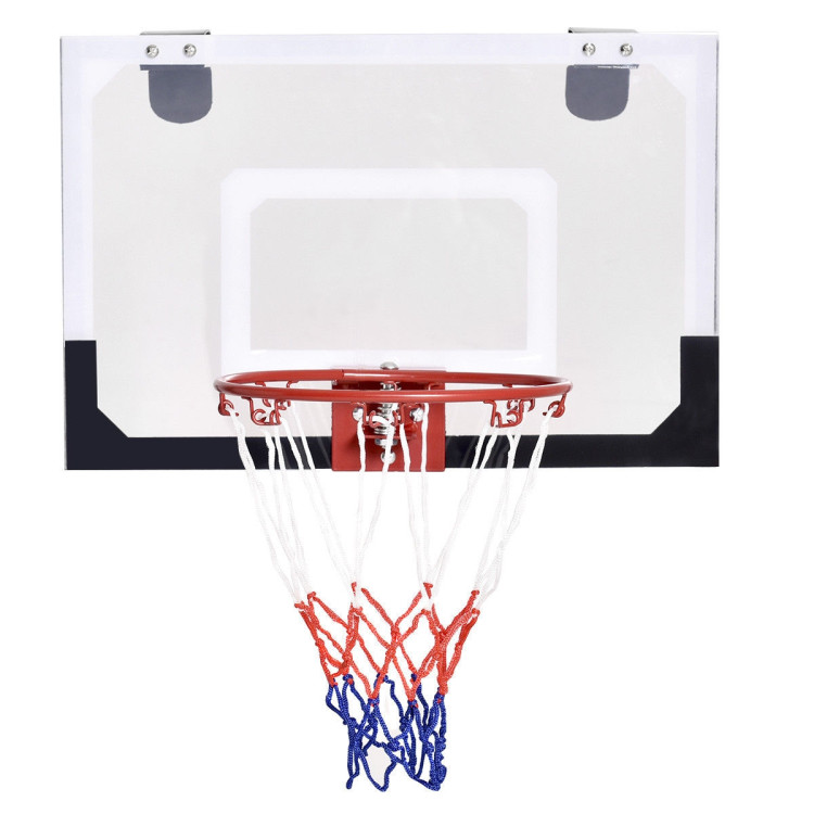 Over-The-Door Mini Basketball Hoop Includes Basketball & Hand PumpCostway Gallery View 7 of 10