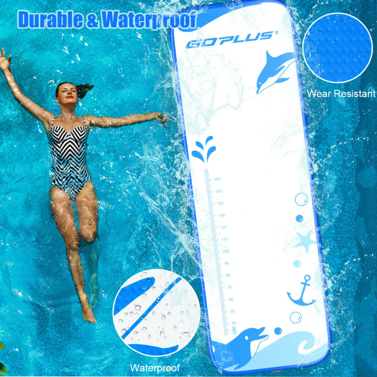 10 Feet Inflatable Gymnastic Tumbling Mat with Electric Pump-BlueCostway Gallery View 9 of 10