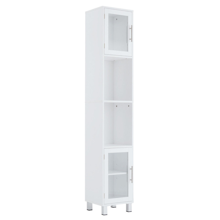 71 Inch Height Wooden Organizer Bathroom Tall Tower Storage Cabinet UnitCostway Gallery View 1 of 12