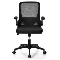 Deals on Costway Swivel Mesh Office Chair with Foldable Backrest