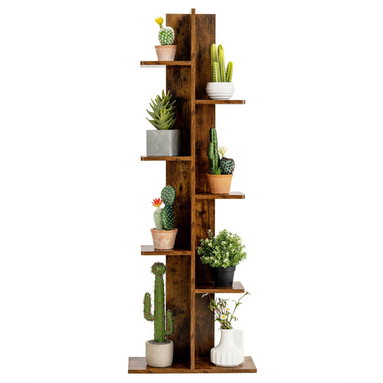 Open Concept Plant Display Shelf Rack, Costway Open Concept Bookcase