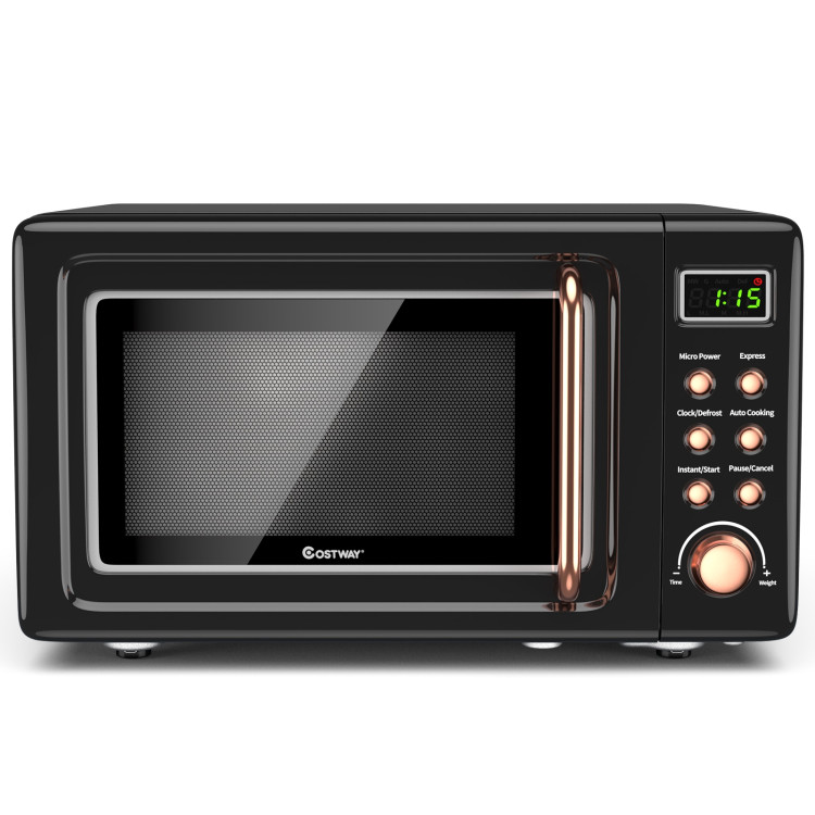 700w Retro Countertop Microwave Oven, Costway Retro Countertop Microwave Oven