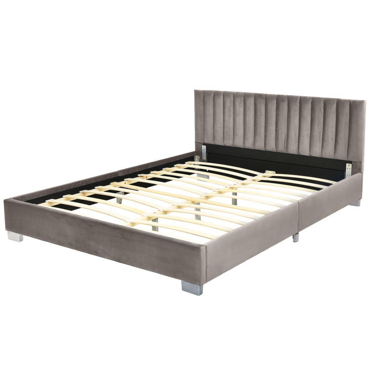 Full Tufted Upholstered Platform Bed, Brookfield Bed Frame