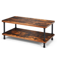 Industrial Rustic Accent Coffee Table