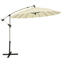 10 Foot Patio Offset Umbrella Market Hanging Umbrella for Backyard Poolside Lawn Garden