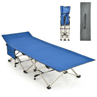 Wide Foldable Camping Cot with Carry Bag