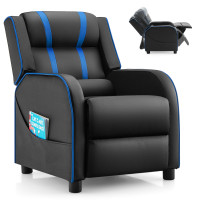 Kids Recliner Chair with Side Pockets and Footrest