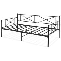 Metal Daybed Frame Twin Size with Slats
