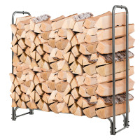 4FT/5FT/6FT/8FT Firewood Storage Log Rack