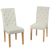 Set of 2 Tufted Dining Chair 