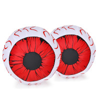 2 Pack 3 Feet Halloween Inflatable Eyeballs with Air Blower