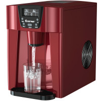 2-In-1 Ice Maker Water Dispenser 36lbs/24H LCD Display