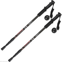 Pair 2 65-135 cm Trekking Alpenstock Anti-shock Sticks