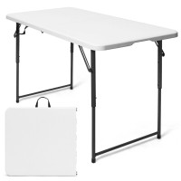 4 Feet Adjustable Camping and Utility Folding Table
