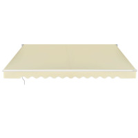 8.2 × 6.5 Feet Retractable Patio Awning Aluminum Deck Sunshade