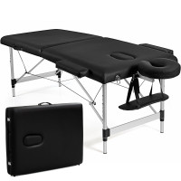 84 Inch L Portable Adjustable Massage Bed with Carry Case for Facial Salon Spa 