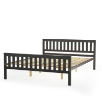 Twin/Full/Queen Size Wood Platform Bed with Headboard
