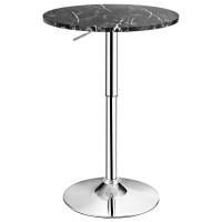 Round Height Adjustable Bistro Bar Table