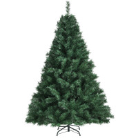 5 Feet 410 Tips PVC Hinged Artificial Christmas Tree with Metal Stand