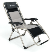 Padded Adjustable Folding Zero Gravity Reclining Lounge Chair